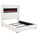 Tisdall - Upholstered Fireplace Bed - Simple Home Plus