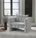 Kenbell - Black / White - Accent Chair - Simple Home Plus