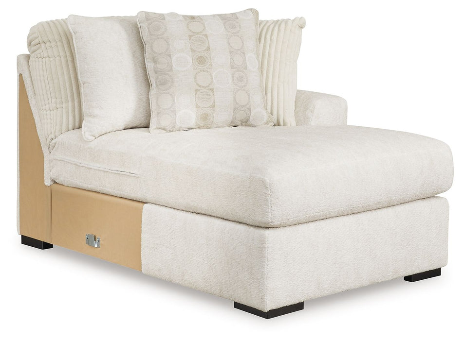 Chessington - Raf Corner Chaise - Ivory - Simple Home Plus