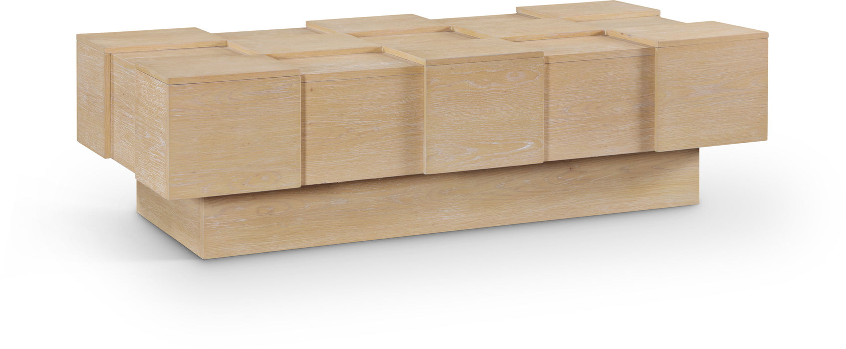 Anzio - Oak Veneer Coffee Table - Simple Home Plus