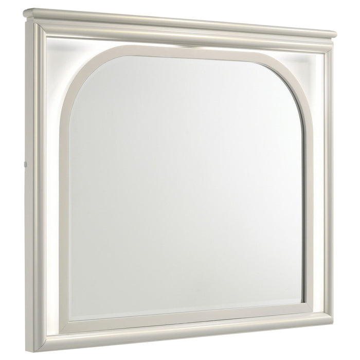 Olivia - LED Dresser Mirror - Pearl White - Simple Home Plus