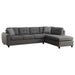 Stonenesse - Upholstered Sectional Chaise Sofa - Gray - Simple Home Plus