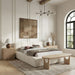 Canovia - Solid Wood And Faux Cane Bench - Simple Home Plus
