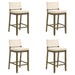 Yaneli - Contemporary Natural Wood Bar Height Kitchen Bar Stool - Simple Home Plus