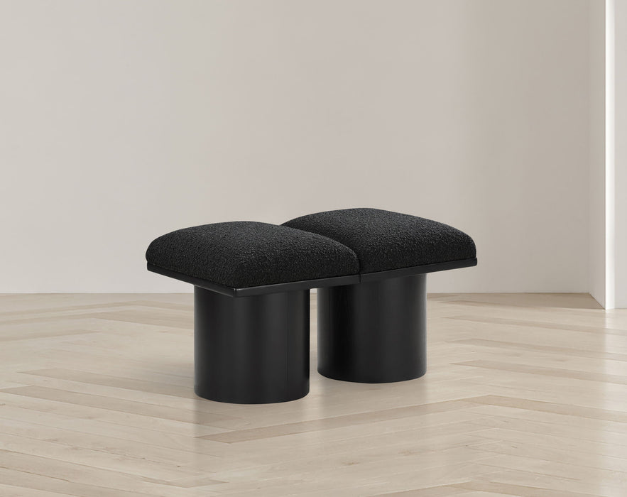 Pavilion - 2 Piece Modular Bench With Black Base - Simple Home Plus