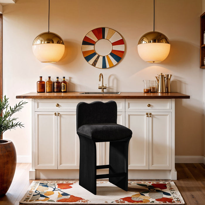 Shaw - Counter Stool - Black Base - Simple Home Plus