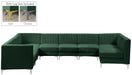 Alina - 8 Piece Velvet Modular Sectional - Simple Home Plus