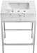 Marmo - Engineered Marble Bathroom Vanity With Chrome Base - Simple Home Plus