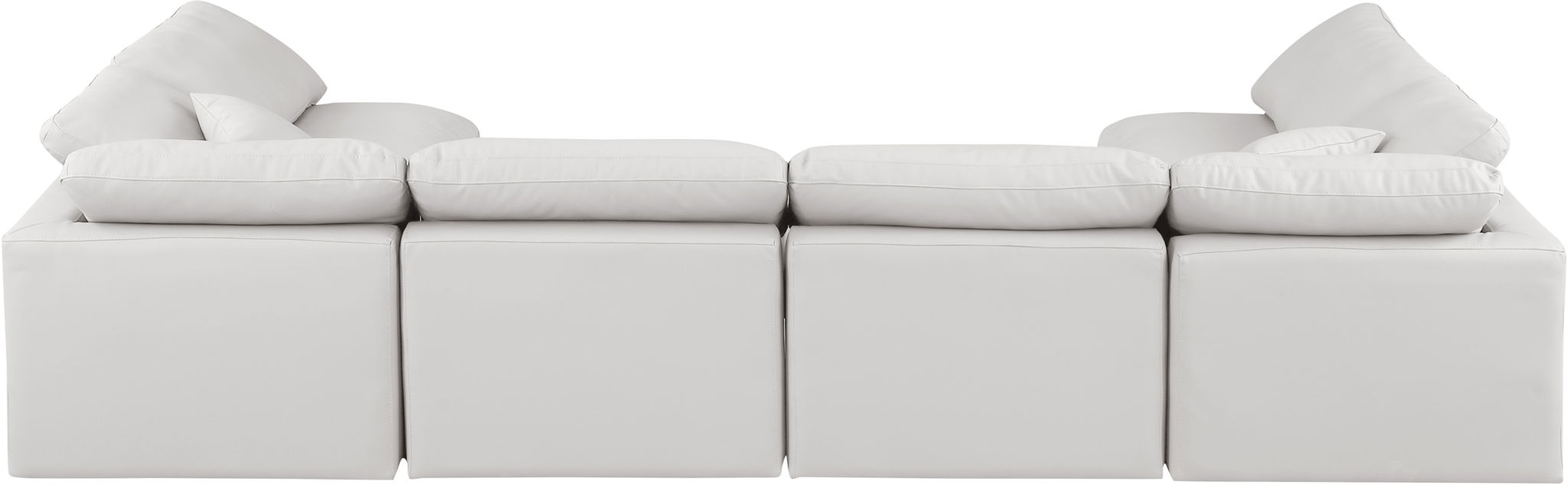 Indulge - Faux Leather 6 Piece Modular U-Shaped Sectional - Simple Home Plus
