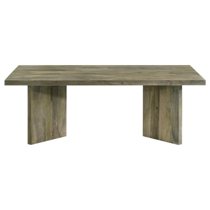 Andando - Rectangular Solid Wood Coffee Table - Mango Brown - Simple Home Plus