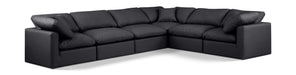 Indulge - Faux Leather 6 Piece Modular Corner Sectional - Simple Home Plus