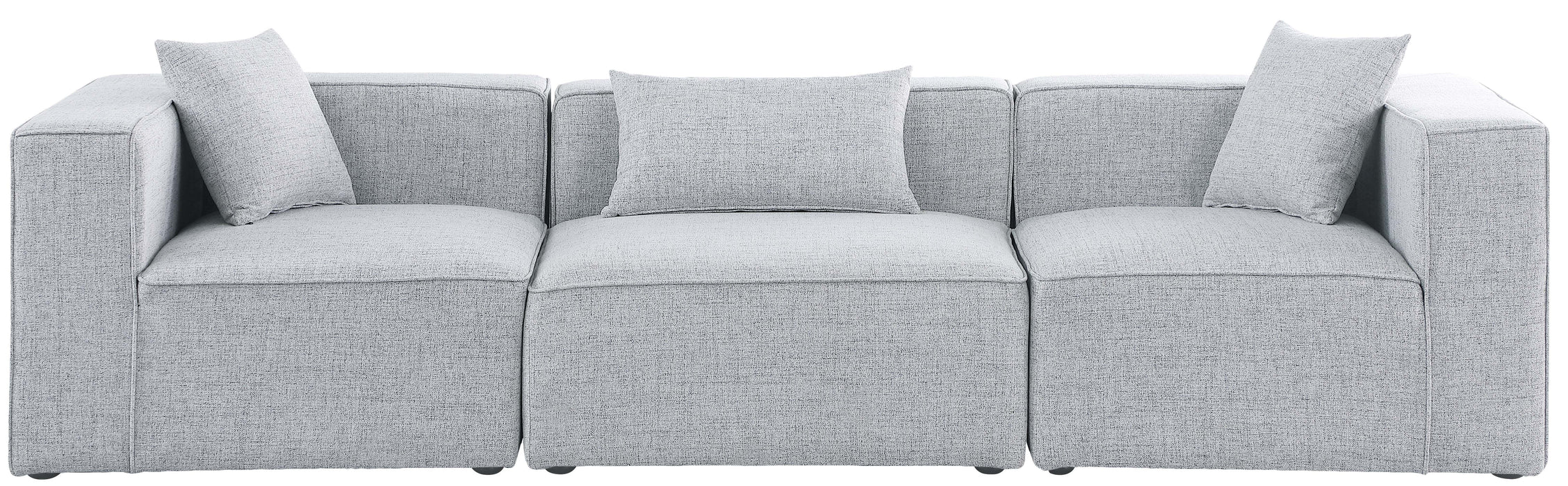 Cube - Linen Modular 3 Seat Sofa - Simple Home Plus