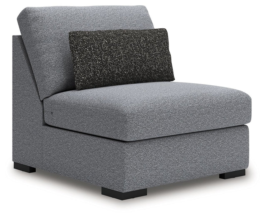 Bealton - Armless Chair - Salt And Pepper - Simple Home Plus