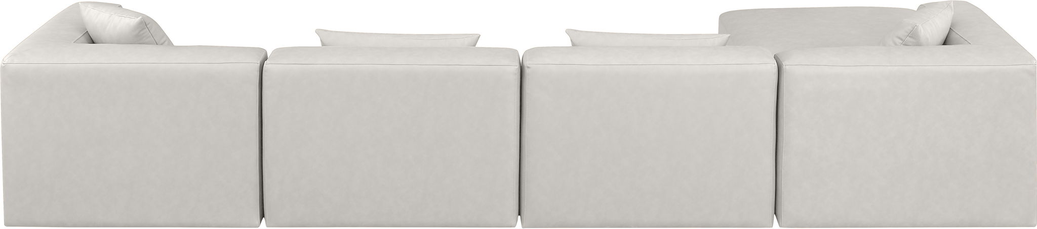 Cube - 5 Piece Modular Sectional With Chaise - Simple Home Plus