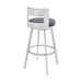 Flynn - Swivel Bar Stool - Brushed Steel - Simple Home Plus