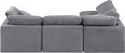 Indulge - Velvet 4 Piece Modular Sectional - Simple Home Plus