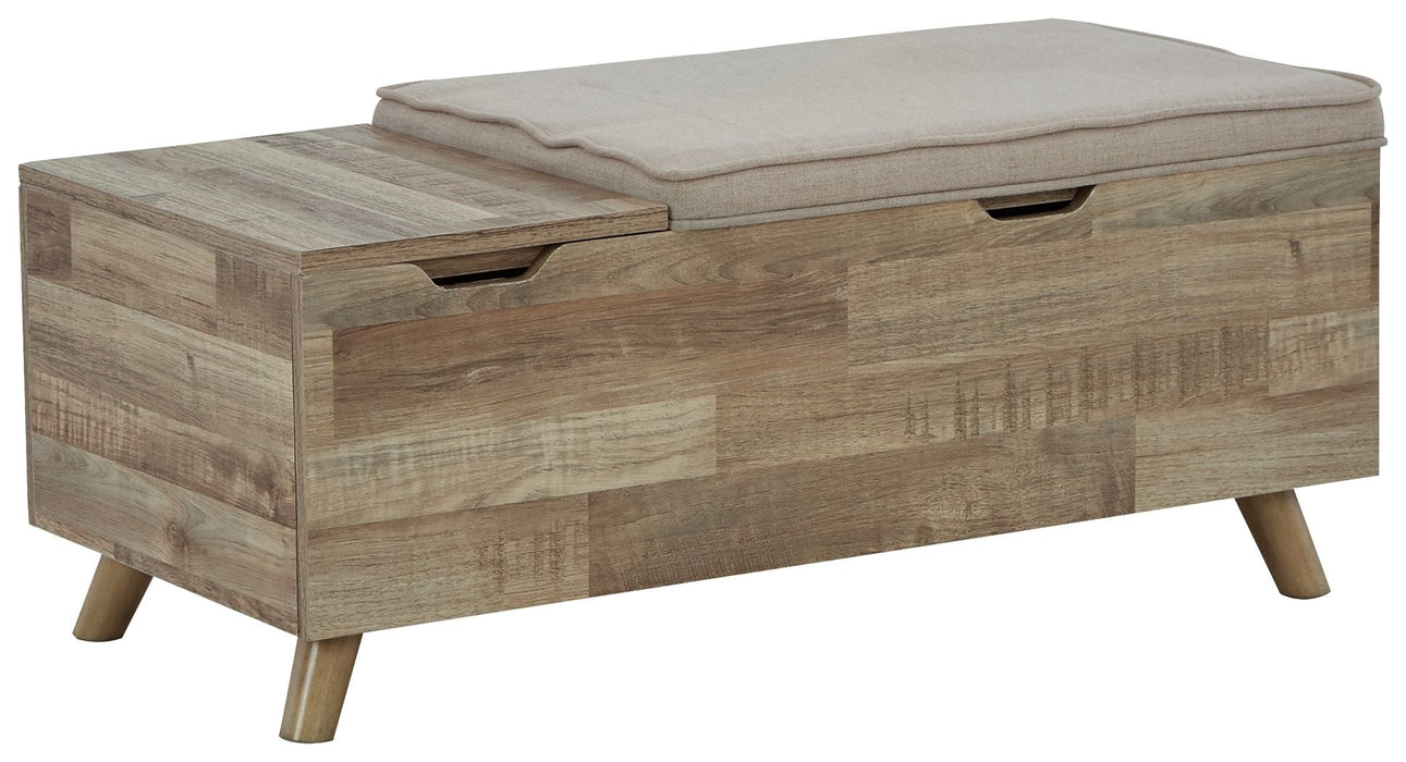 Gerdanet - Beige - Storage Bench - Simple Home Plus