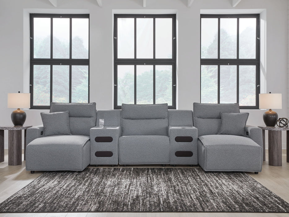 ModMax II - Salt And Pepper - Reclining Sectional - Simple Home Plus