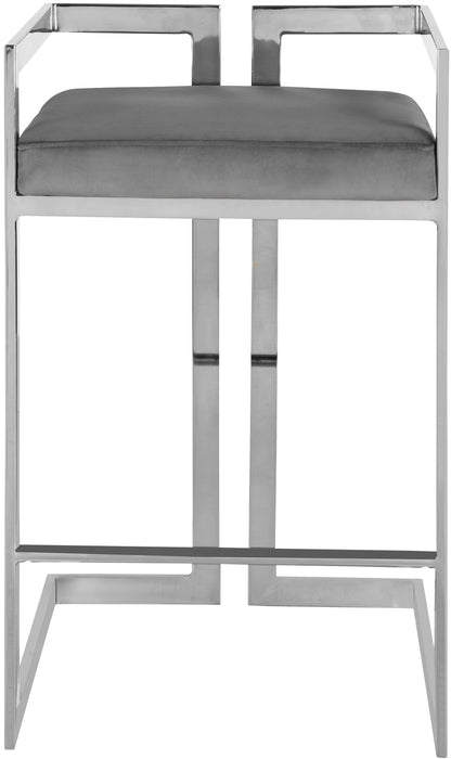 Ezra - Stool with Chrome Legs (Set of 2) - Simple Home Plus
