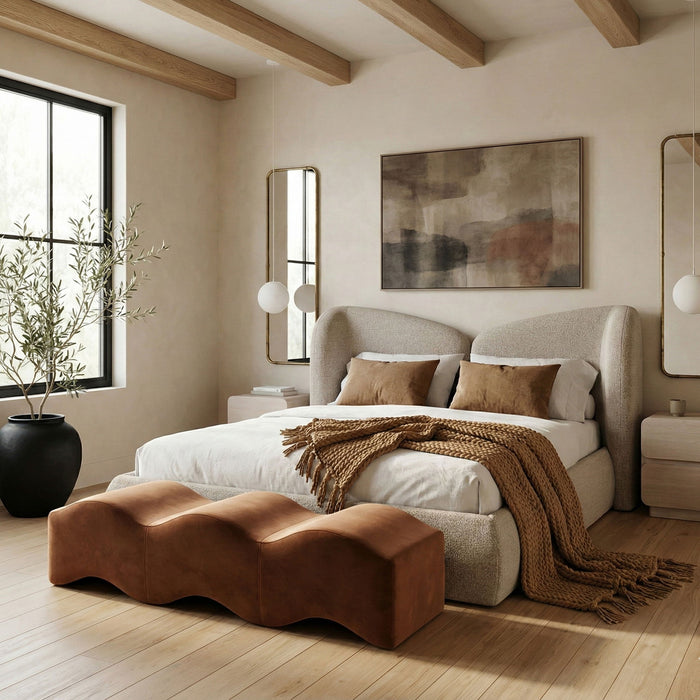 Wave - Velvet Bench - Simple Home Plus