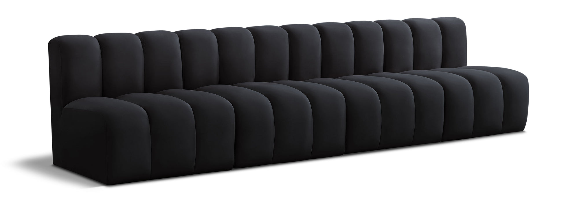 Arc - Velvet 4 Seats Modular Sofa - Simple Home Plus