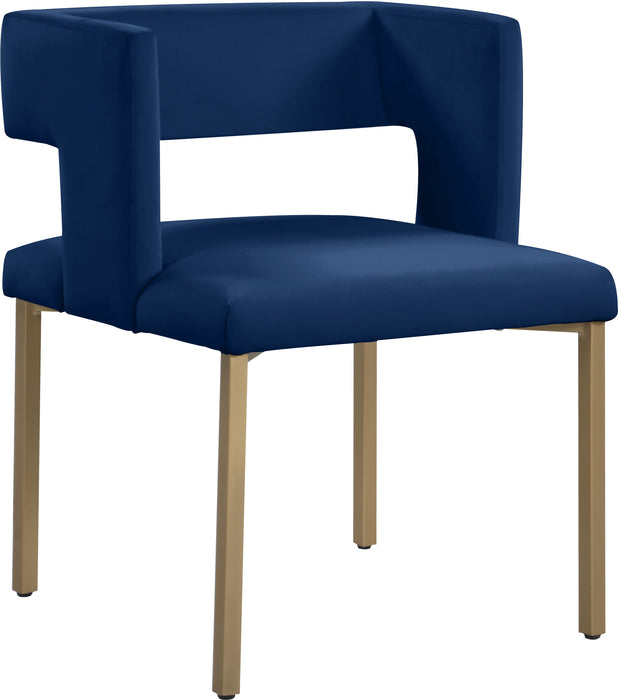 Caleb - Dining Chair with Gold Legs (Set of 2) - Simple Home Plus