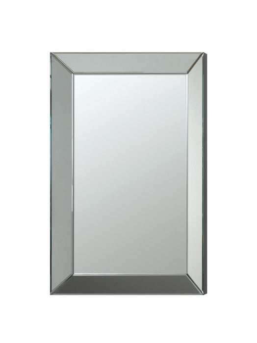 Pinciotti - Beveled Frame Wall Mirror - Silver - Simple Home Plus