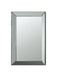 Pinciotti - Beveled Frame Wall Mirror - Silver - Simple Home Plus
