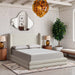 Chandra - Linen Textured Fabric Upholstered Bed - Simple Home Plus