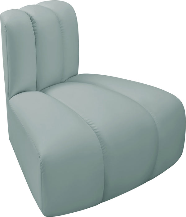 Arc - Faux Leather Reverse Corner Chair - Simple Home Plus