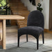 Waldorf - Chenille Dining Side Chair With Black Legs - Simple Home Plus