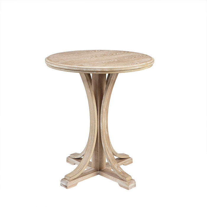 Fatima - Round Accent Table - Reclaimed Wheat - Simple Home Plus