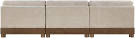 Turin - Chenille Fabric Upholstered Modular Sectional - Taupe - Simple Home Plus