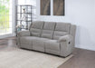 Gilson - Chenille Upholstered Reclining Sofa - Gray - Simple Home Plus