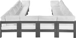 Nizuc - Outdoor Patio 12 Piece Modular Sectional With Gray Frame - Simple Home Plus