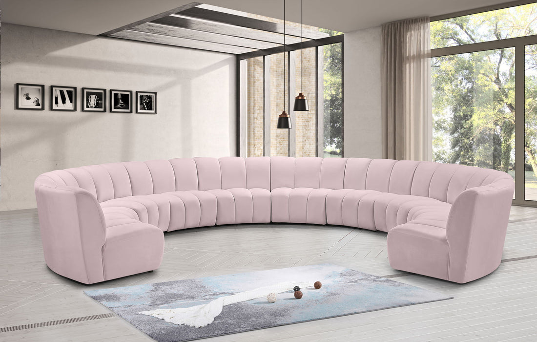 Infinity - 10 Piece Velvet Modular Sectional - Simple Home Plus