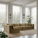 Shaggy - 5 Piece Modular Sectional - Simple Home Plus