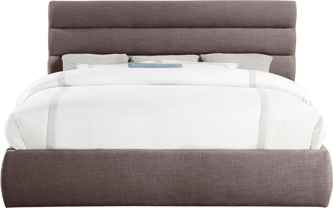 Adam - Linen Fabric Bed With 52" Headboard - Simple Home Plus
