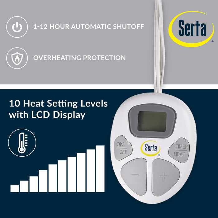 Microfiber Heated - Twin Long Mattress Pad - White - Simple Home Plus