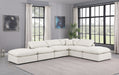 Indulge - Faux Leather 6 Piece Modular Armless Sectional - Simple Home Plus