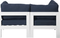 Nizuc - Outdoor Patio 2 Seat Modular Sofa With White Frame - Simple Home Plus