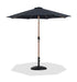 Fiji - Aluminum Patio Umbrella With Round Black And Teak Base - Simple Home Plus