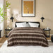 Zuri - 66" x 90" Blanket - Brown - Simple Home Plus