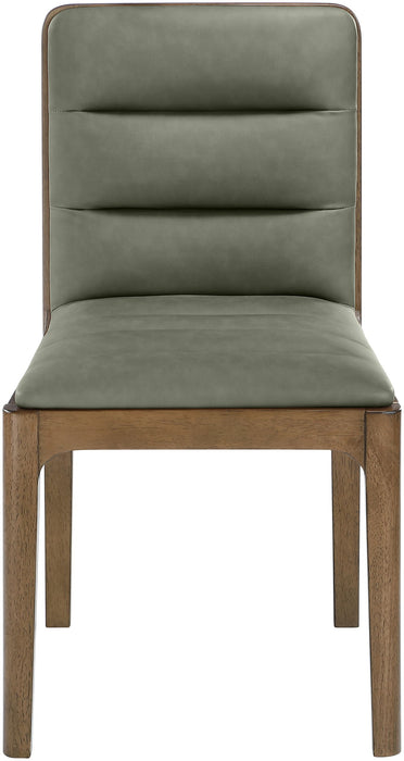 Ellis - Vegan Leather Upholstered Dining Chair (Set of 2) - Brown Base - Simple Home Plus