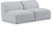 Miramar - 2 Seat Armless Modular Sofa - Simple Home Plus
