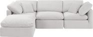Indulge - Velvet 4 Piece Modular Sectional With Chaise - Simple Home Plus