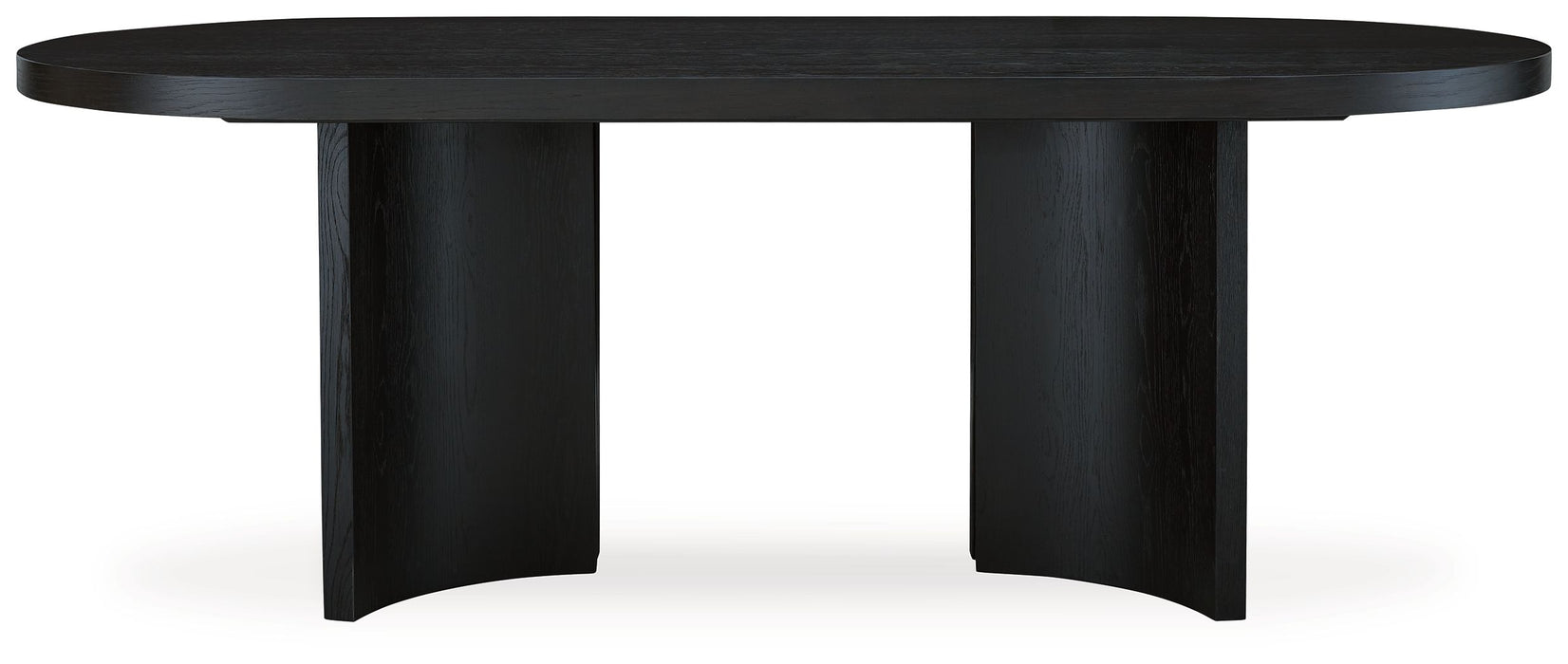Rowanbeck - Black - Oval Dining Room Table - Simple Home Plus