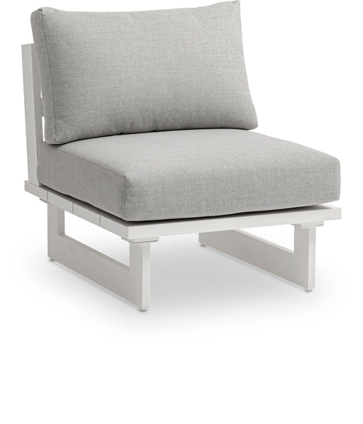 Maldives - Water Resistant Outdoor Patio Armless Chair With White Frame - Simple Home Plus
