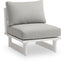 Maldives - Water Resistant Outdoor Patio Armless Chair With White Frame - Simple Home Plus
