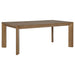 Bruner - Rectangular Wood Dining Table - Natural Brown - Simple Home Plus